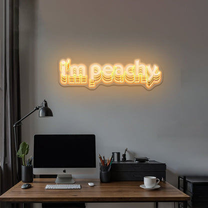 Im Peachy Lettering Artwork Led Neon - Shineneon