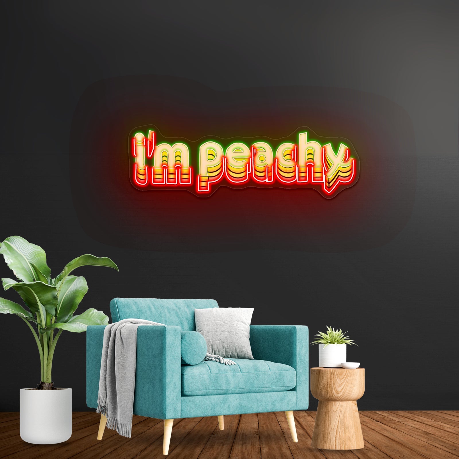 Im Peachy Lettering Artwork Led Neon - Shineneon