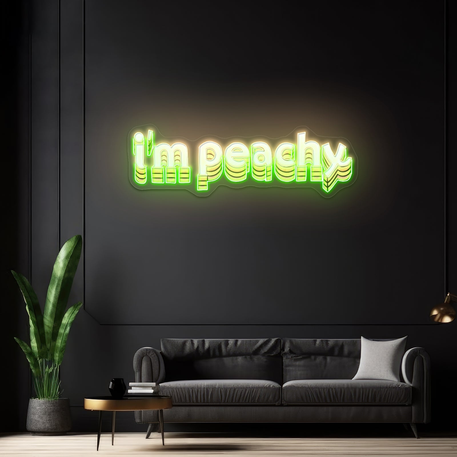 Im Peachy Lettering Artwork Led Neon - Shineneon
