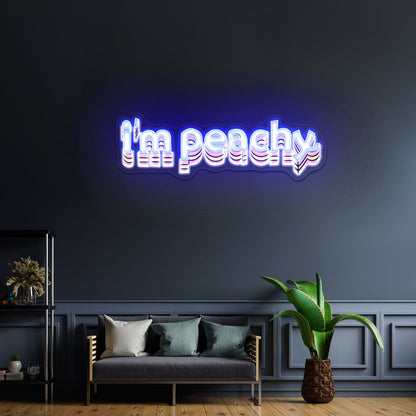 Im Peachy Lettering Artwork Led Neon - Shineneon