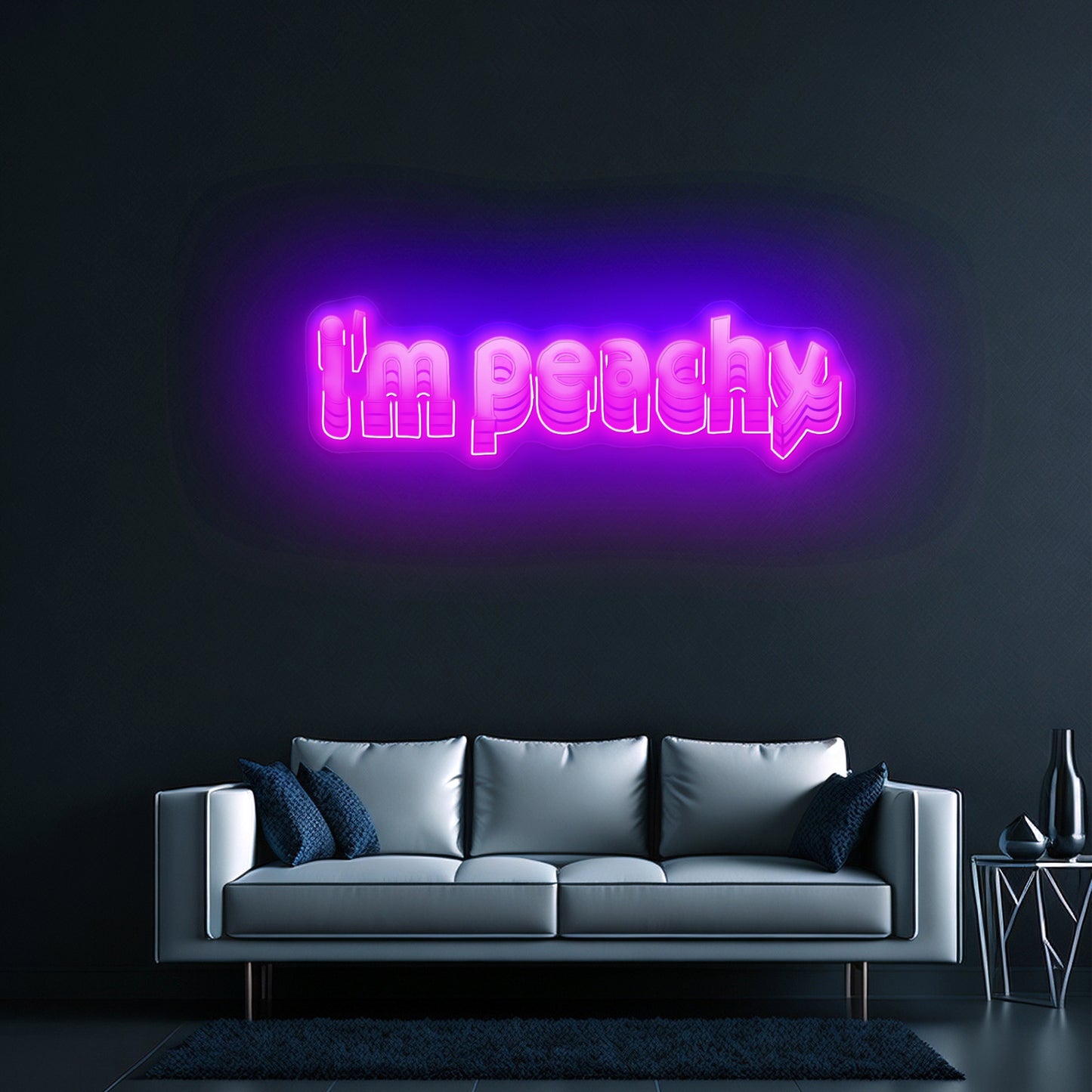 Im Peachy Lettering Artwork Led Neon