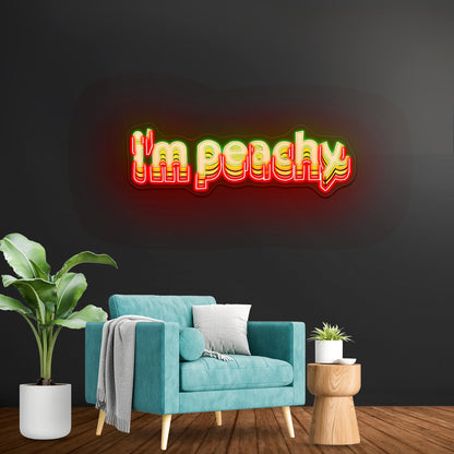 Im Peachy Lettering Artwork Led Neon