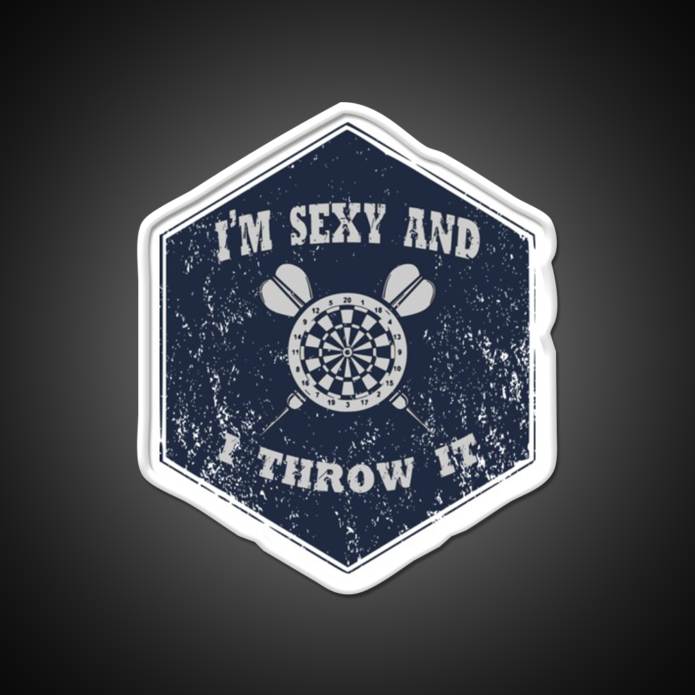 Im Sexy And I Throw It Design Man Cave Bar Led Neon Sign