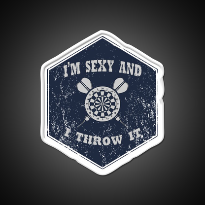 Im Sexy And I Throw It Design Man Cave Bar Led Neon Sign