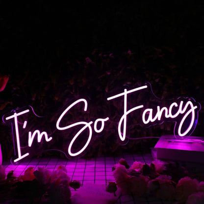 Im So Fancy Purple Led Neon Sign - Shineneon