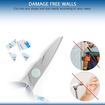 No-Drill Neon Sign Mounting Tape Pads - Strong Double-Sided Foam Adhesive (6 pcs)