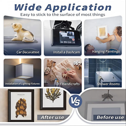 No-Drill Neon Sign Mounting Tape Pads - Strong Double-Sided Foam Adhesive (6 pcs)