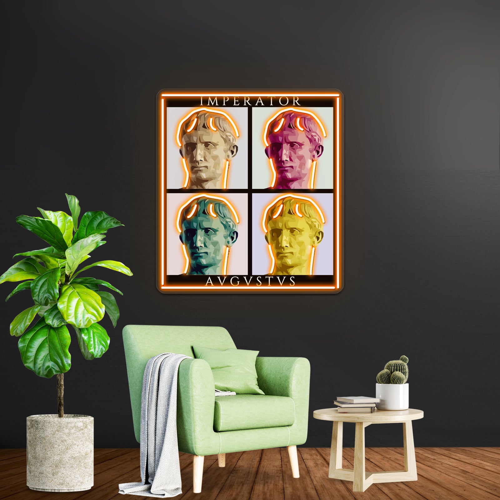 Imperator Augustus Pop Artwork Led Custom Signs