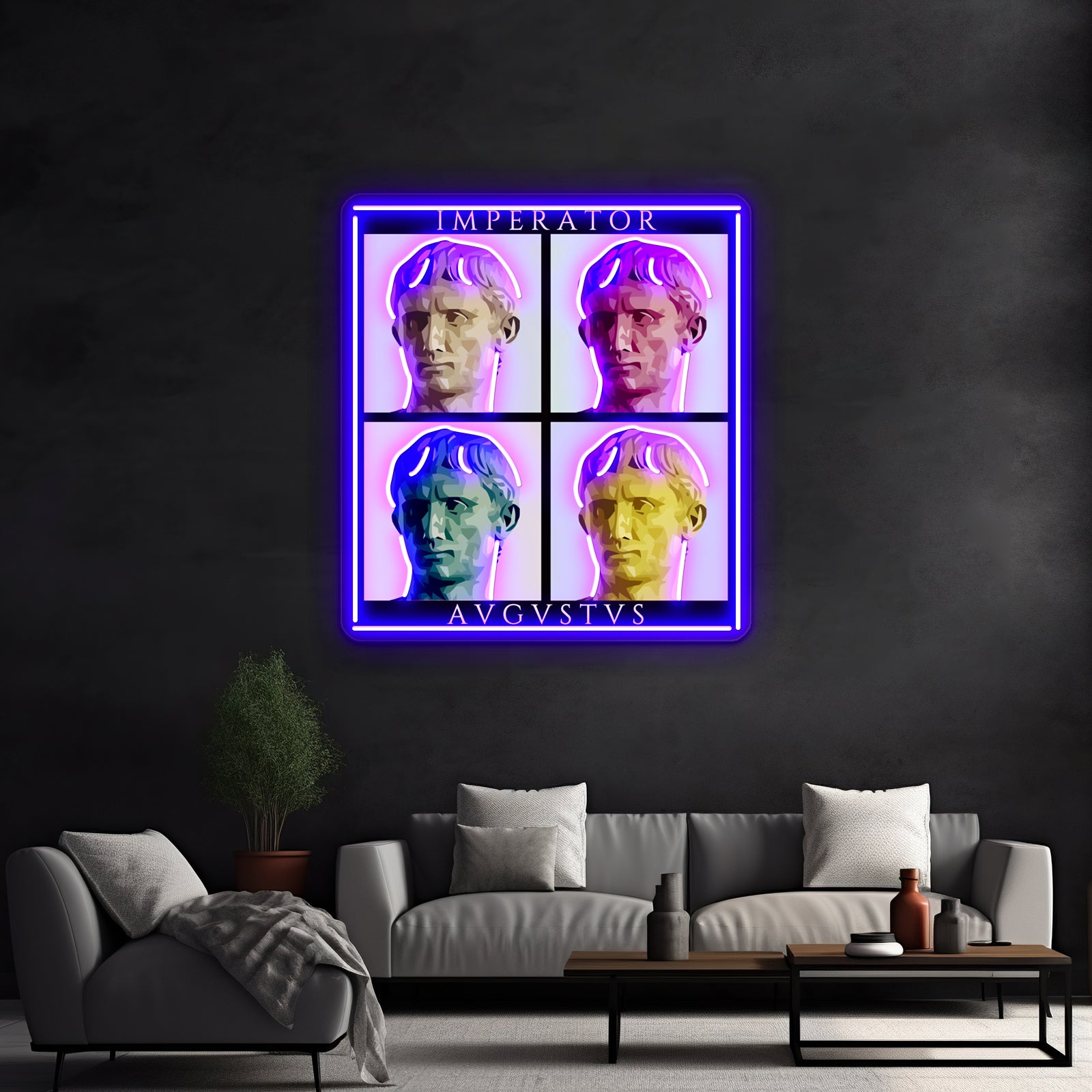 Imperator Augustus Pop Artwork Led Custom Signs