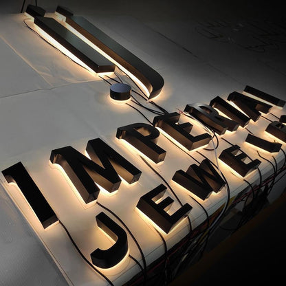 Imperial Jewelers 3D Backlit Letters Business Metal Led Sign - Shineneon