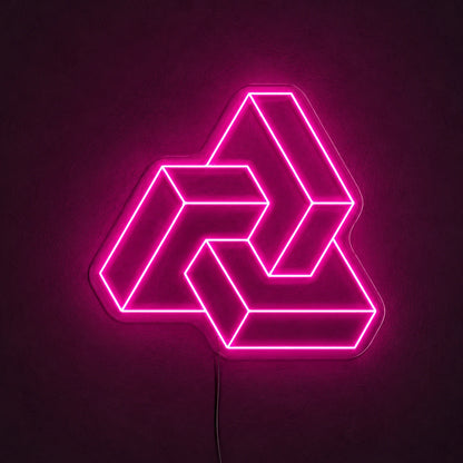 Impossible Triangle Neon Sign LED Neon Sign main product image