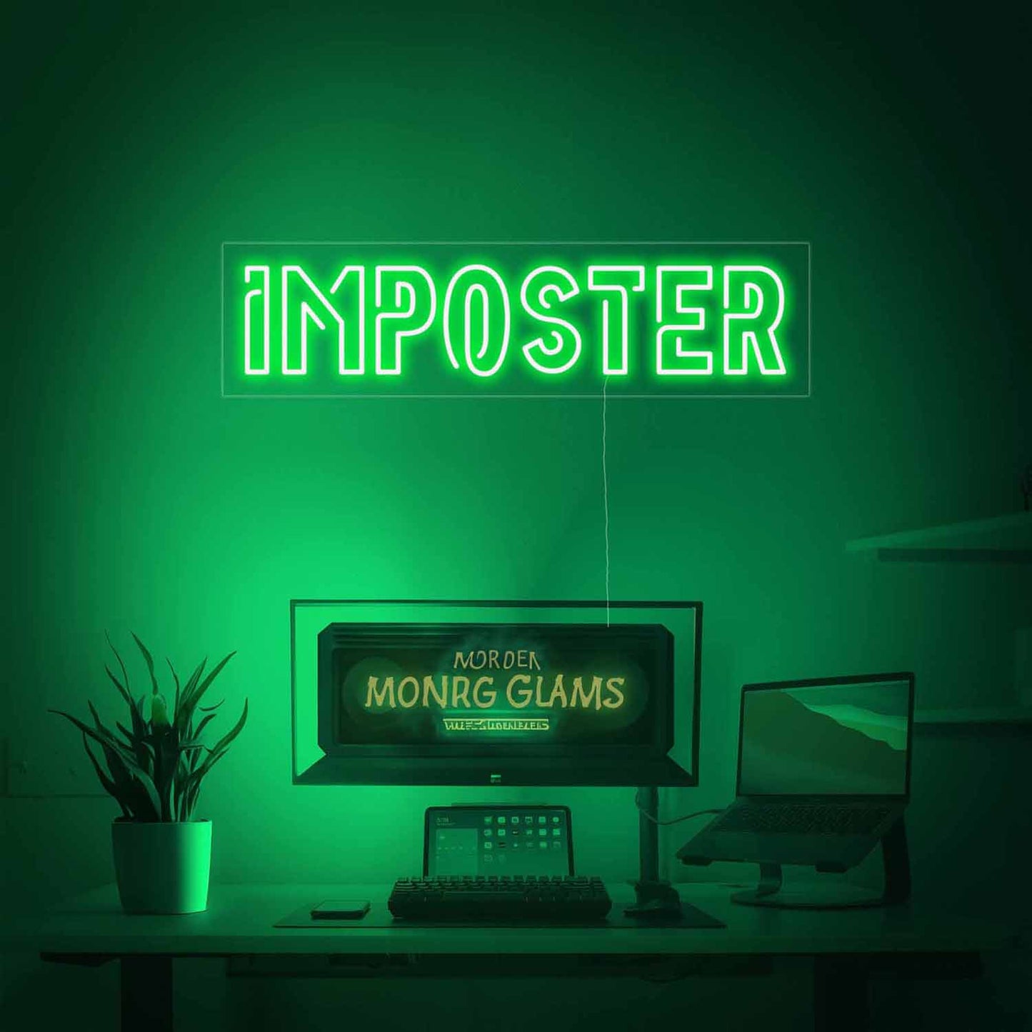 Imposter Game Room Decor Led Neon Sign For Game Room