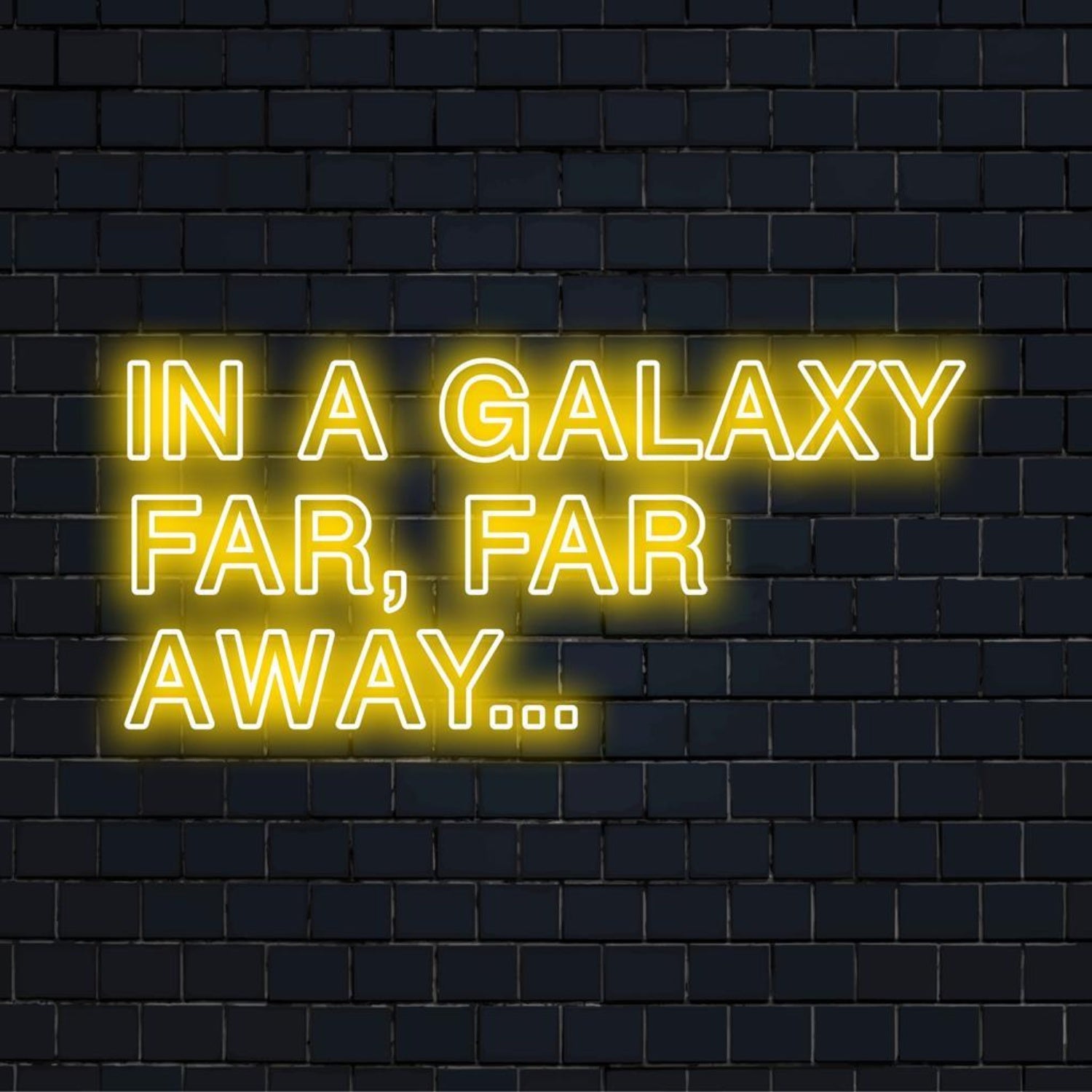 In A Galaxy Far Far Away Led Neon Sign For Themed Spaces | Shineneon