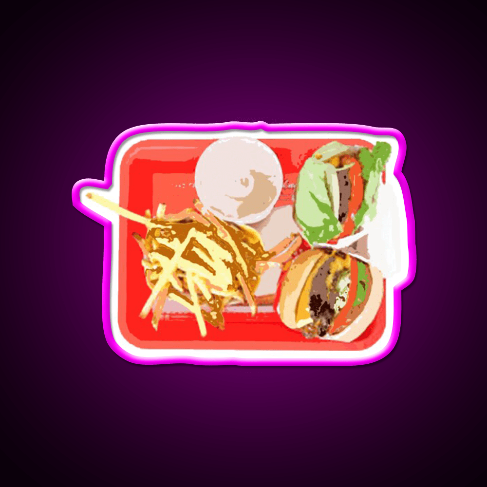 In And Out Burger Fast Food Led Neon Sign For Burger Place Rgb Color - Shineneon