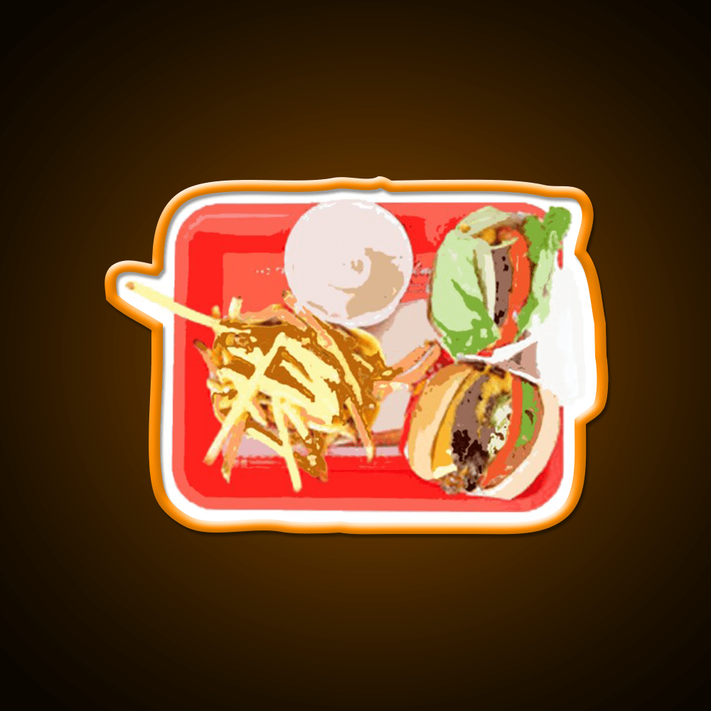 In And Out Burger Fast Food Led Neon Sign For Burger Place Rgb Color - Shineneon