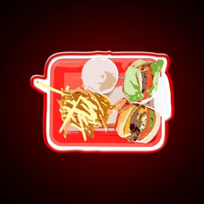 In And Out Burger Fast Food Led Neon Sign For Burger Place Rgb Color - Shineneon