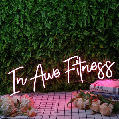 In Awe Fitness Red Led Neon Sign - Shineneon