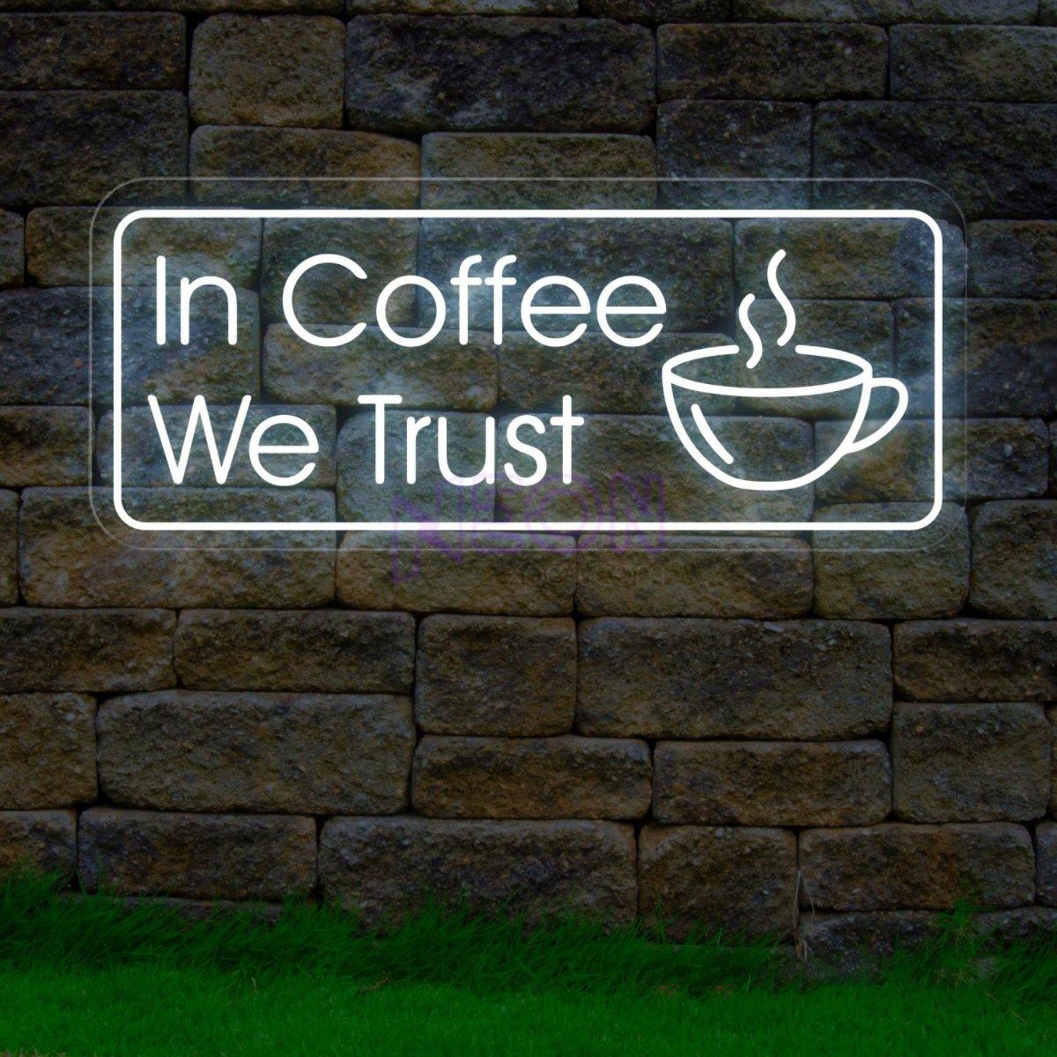 In Coffee We Trust Coffee Led Neon Light | Shineneon