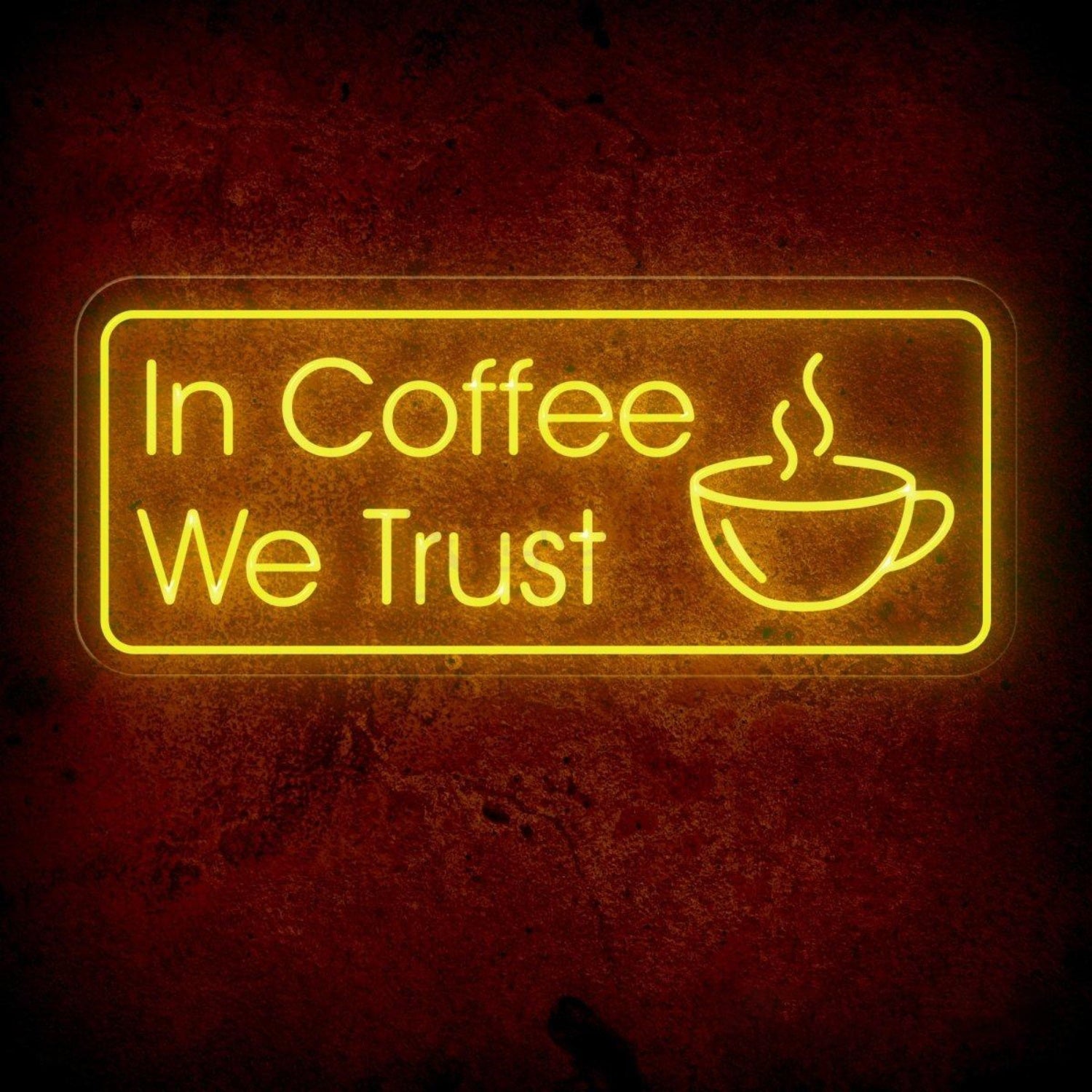 In Coffee We Trust Coffee Led Neon Light | Shineneon