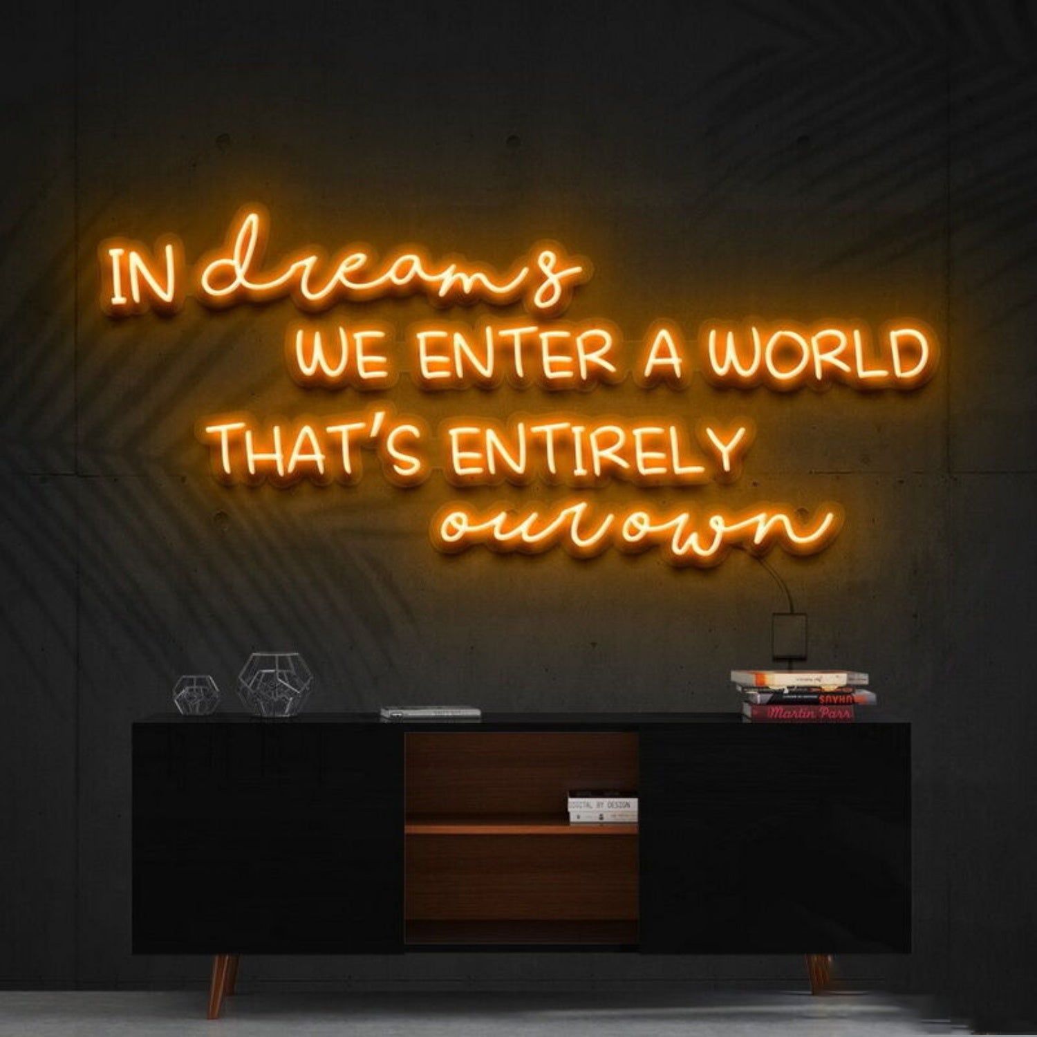 In Dreams We Enter A World Entirely Our Own Led Neon Sign - Shineneon