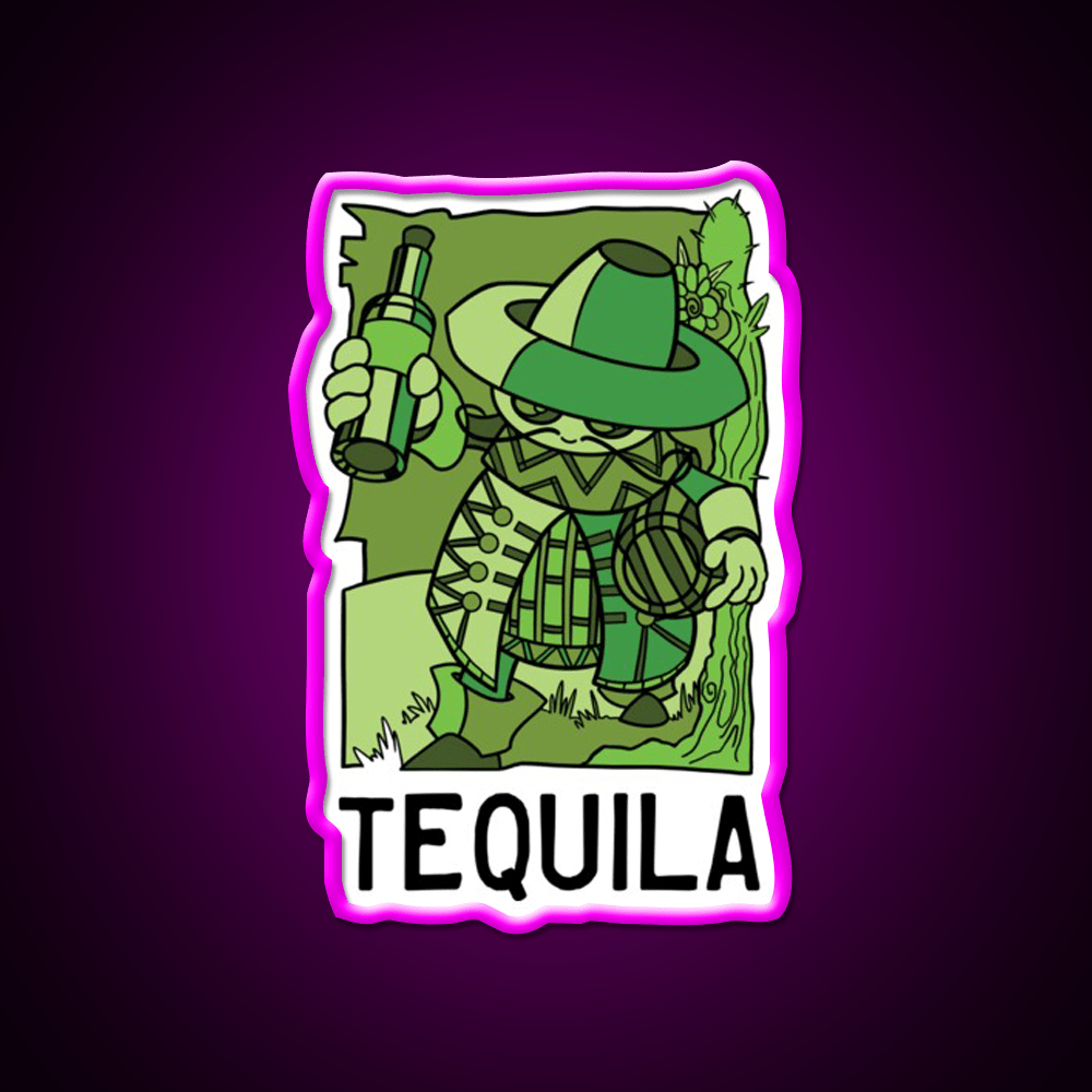 In Fact Tequila Mug Family Party Drink Tequila Led Neon Sign Rgb Color - Shineneon