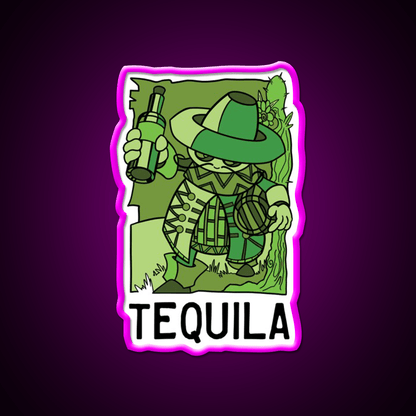 In Fact Tequila Mug Family Party Drink Tequila Led Neon Sign Rgb Color - Shineneon