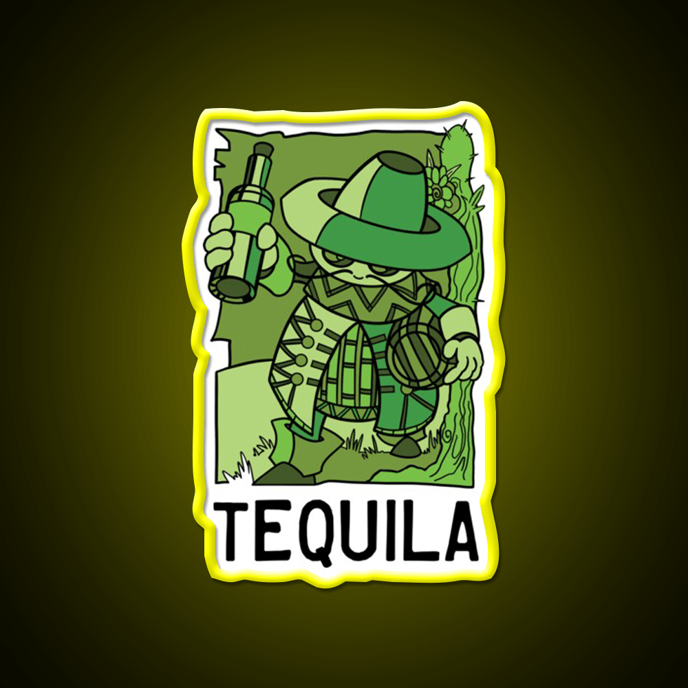 In Fact Tequila Mug Family Party Drink Tequila Led Neon Sign Rgb Color - Shineneon