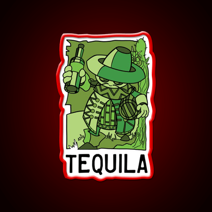 In Fact Tequila Mug Family Party Drink Tequila Led Neon Sign Rgb Color - Shineneon