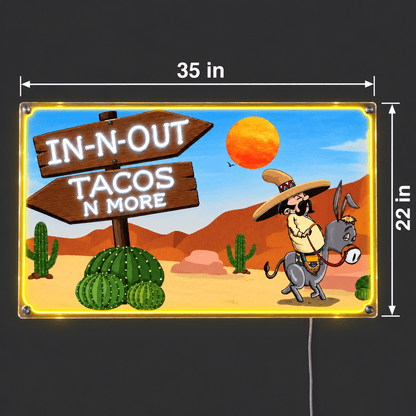In-N-Out Tacos Custom LED Neon Sign - Shineneon