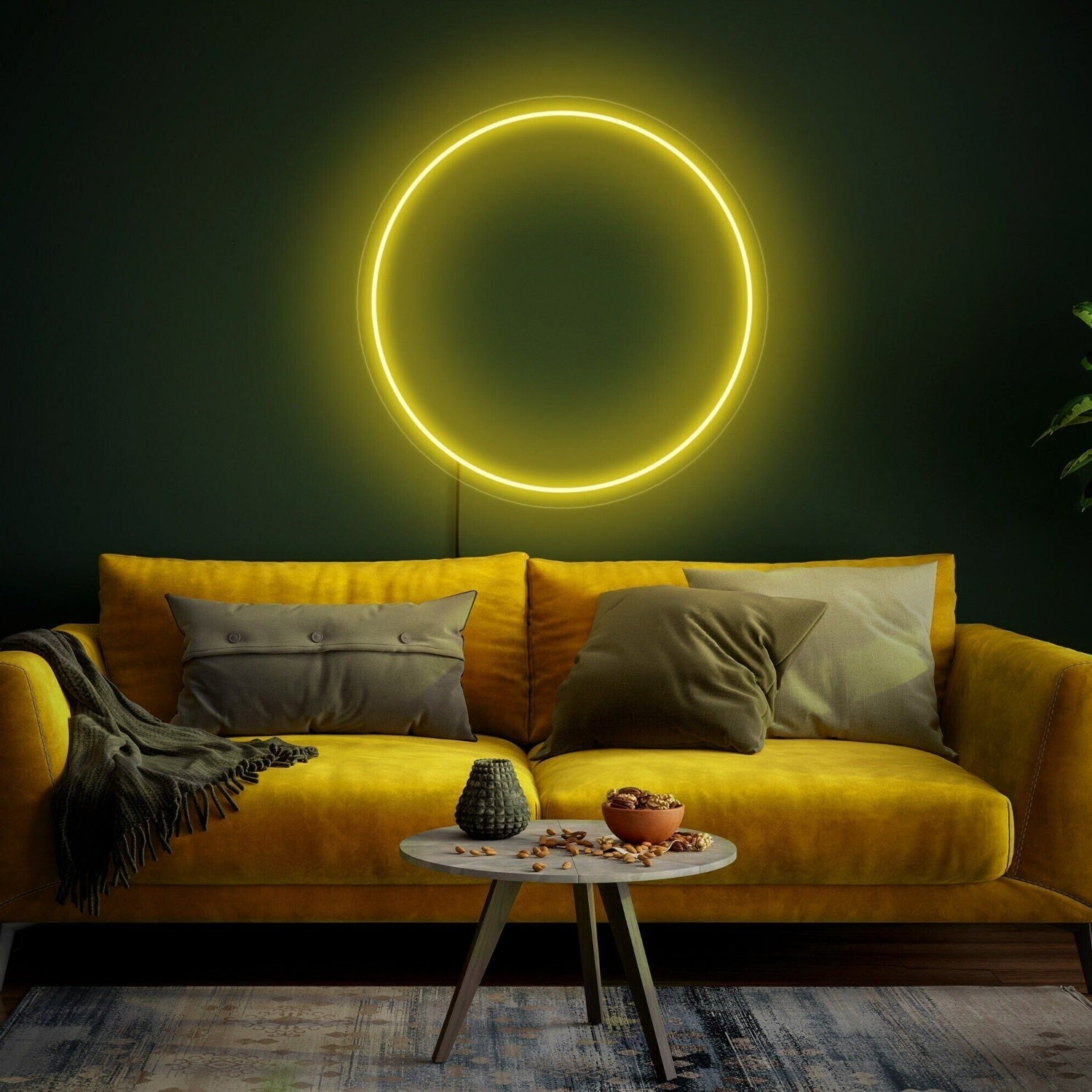 In Style Circle Led Neon Sign Zen Circle Led Sign Wall Decor - Shineneon