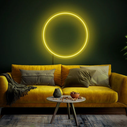 In Style Circle Led Neon Sign Zen Circle Led Sign Wall Decor - Shineneon