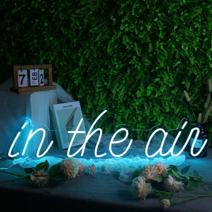 In The Air Blue Led Neon Sign - Shineneon