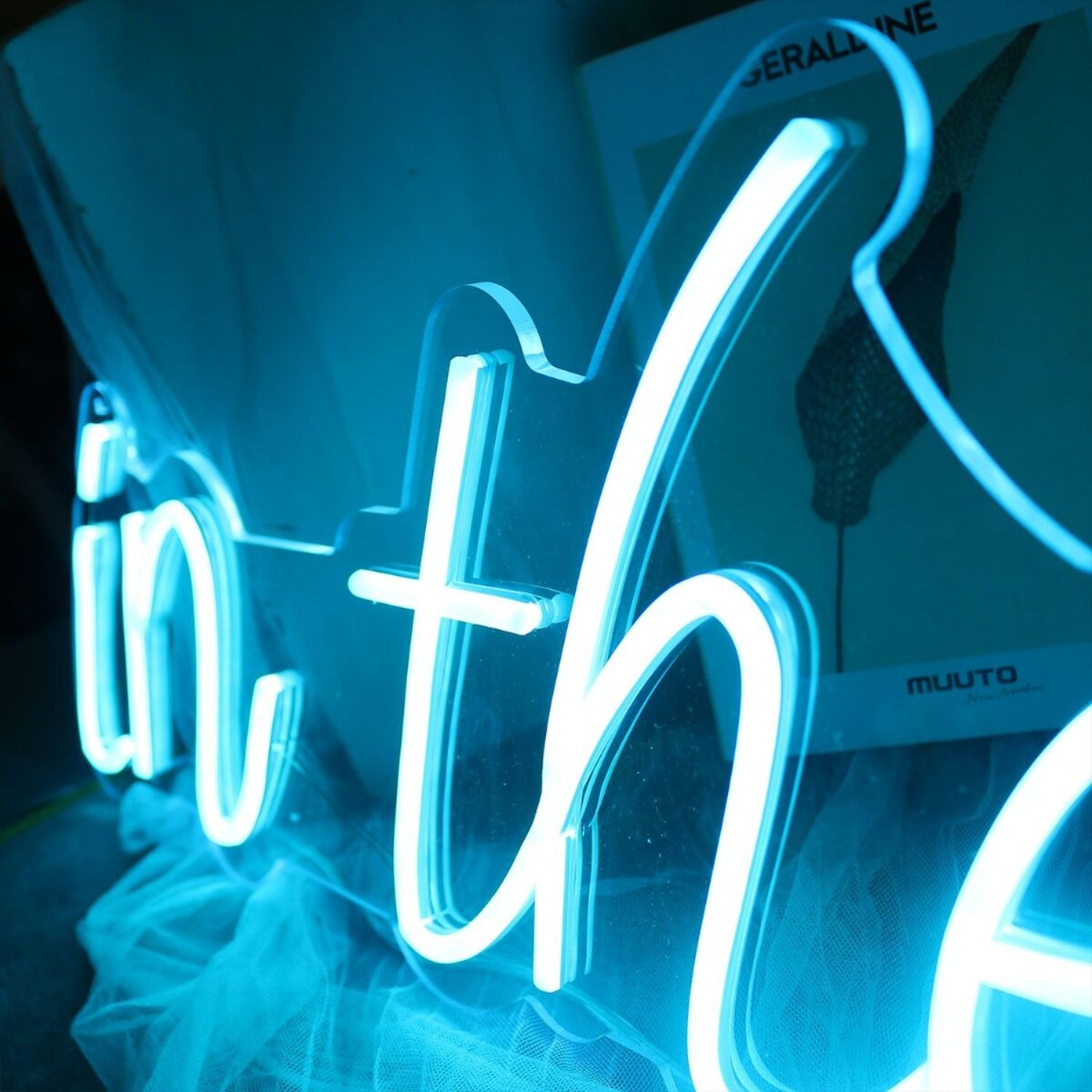 In The Air Blue Led Neon Sign - Shineneon
