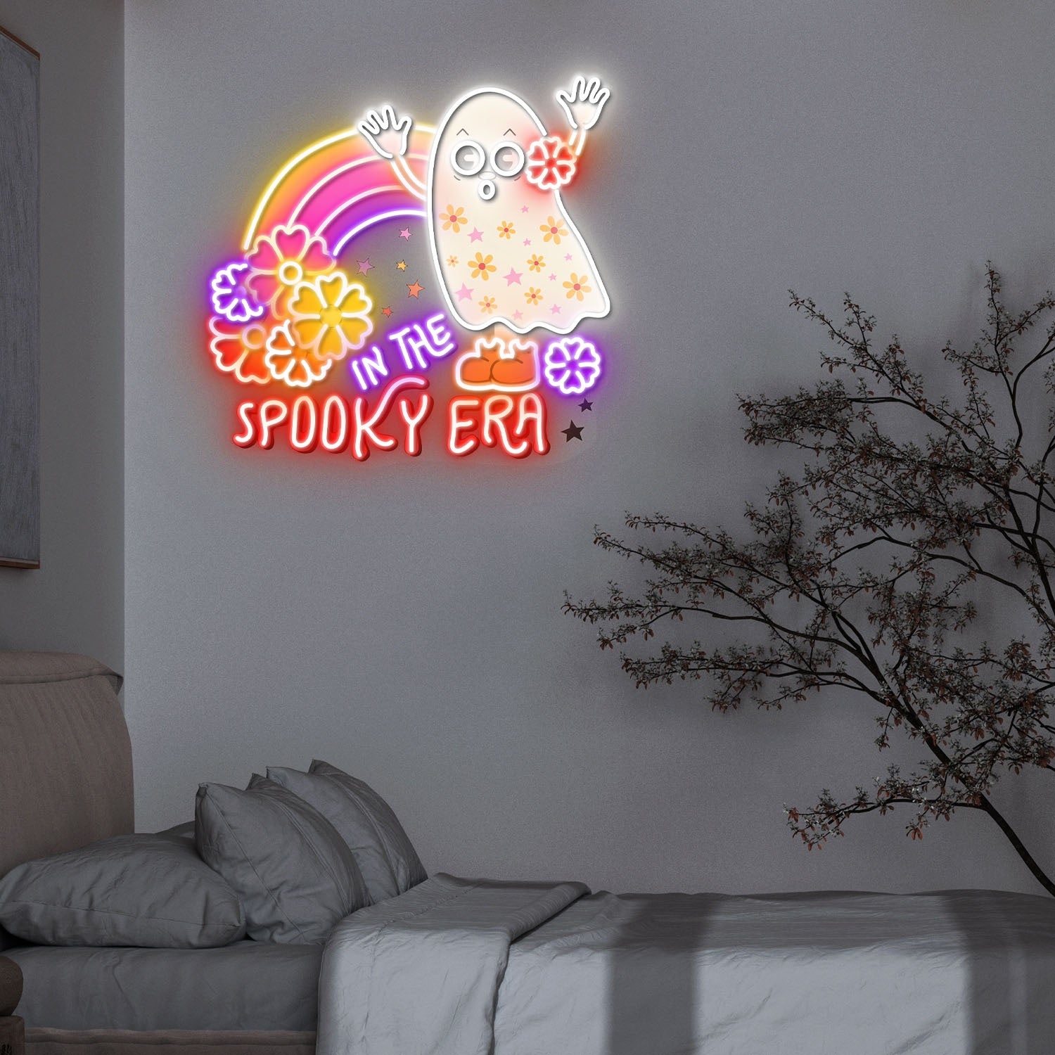 In The Spooky Area Halloween Acrylic Led Neon Sign | Shineneon