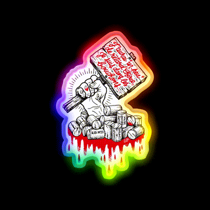 In The Traffic Jams Man Cave Bar Led Neon Sign Rgb Color