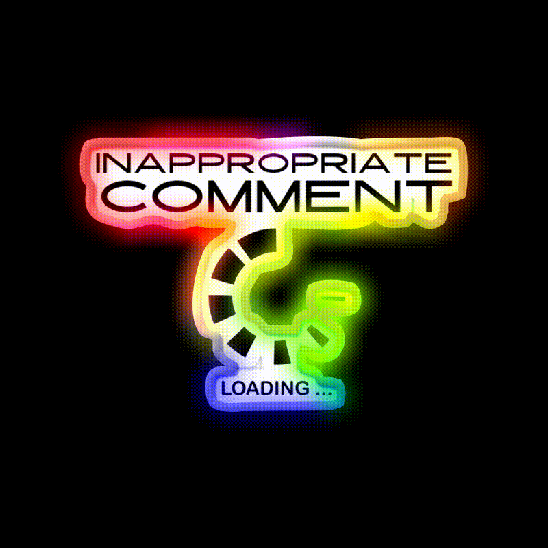 Inappropriate Comment Loading Man Cave Bar Led Neon Sign Rgb Color