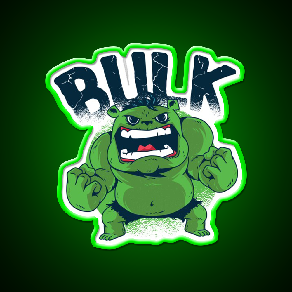 Incredible Bulk Gym Fitness Led Neon Sign Rgb Color