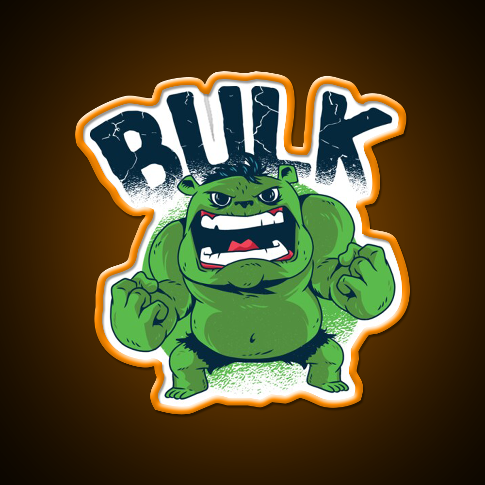 Incredible Bulk Gym Fitness Led Neon Sign Rgb Color