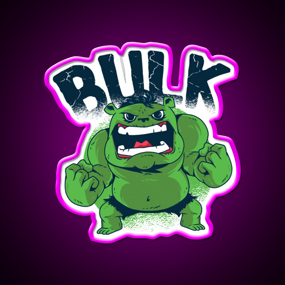 Incredible Bulk Gym Fitness Led Neon Sign Rgb Color