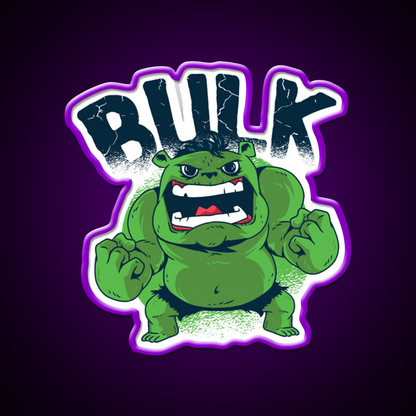 Incredible Bulk Gym Fitness Led Neon Sign Rgb Color