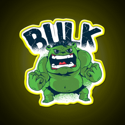 Incredible Bulk Gym Fitness Led Neon Sign Rgb Color