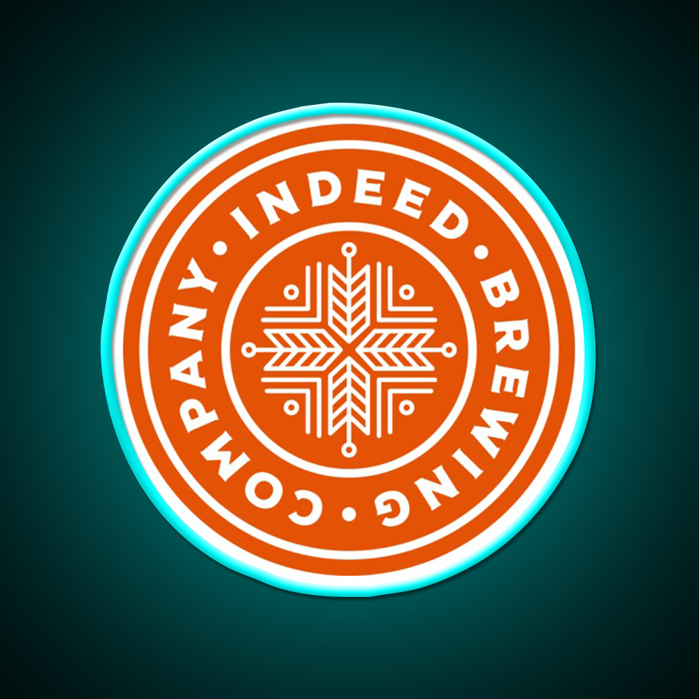 Indeed Brewing Company Beer Bar Decor Led Neon Sign Rgb Color - Size and dimension reference