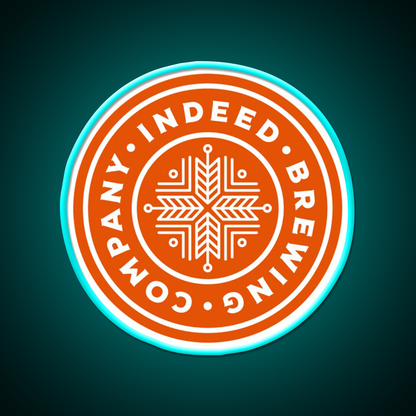 Indeed Brewing Company Beer Bar Decor Led Neon Sign Rgb Color - Size and dimension reference