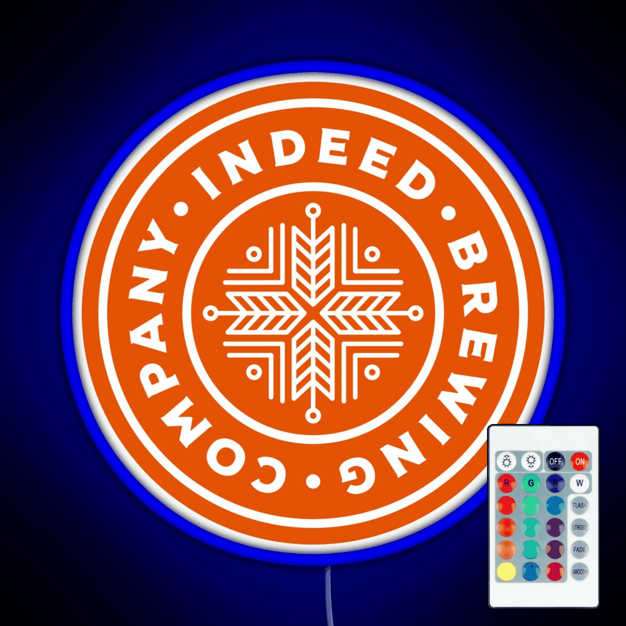 Indeed Brewing Company Rgb Led Neon Sign Pop Wall Art