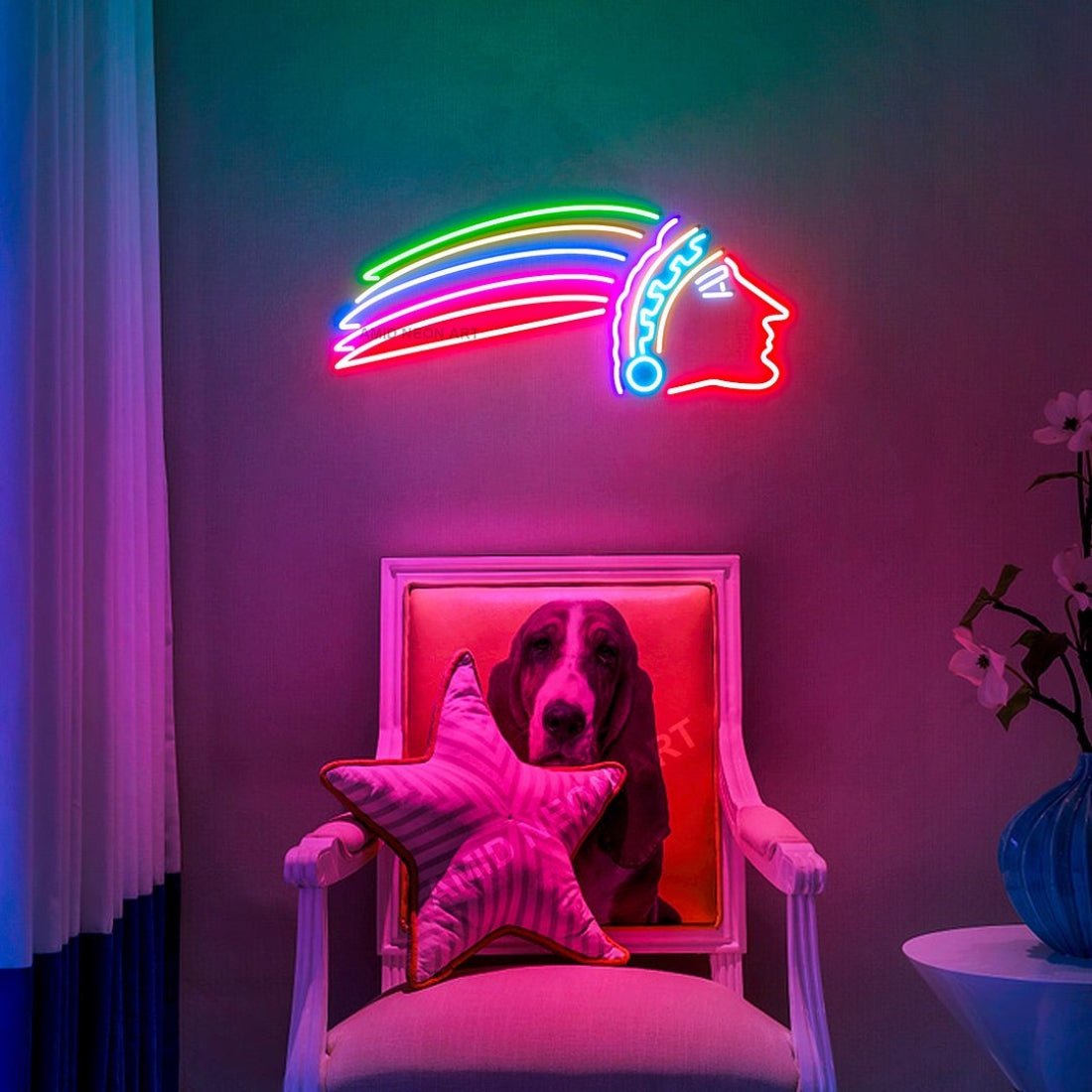Indian Head Led Sign Business Neon Sign - Shineneon