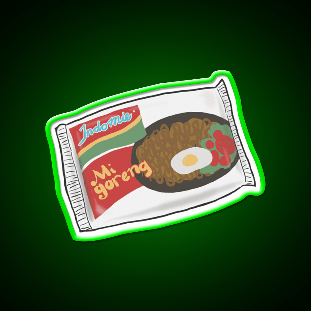 Indomie Goreng Snack Food Led Neon Sign Rgb Color - Shineneon