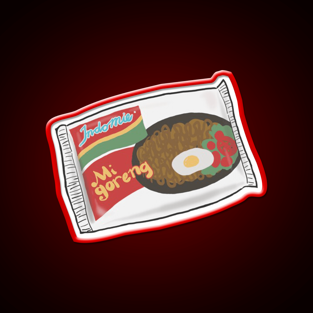 Indomie Goreng Snack Food Led Neon Sign Rgb Color - Shineneon