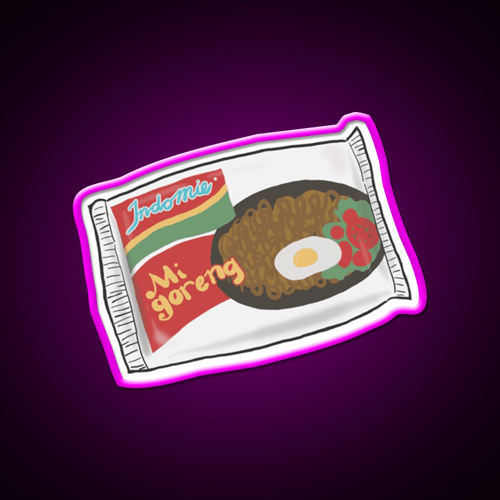 Indomie Goreng Snack Food Led Neon Sign Rgb Color - Shineneon