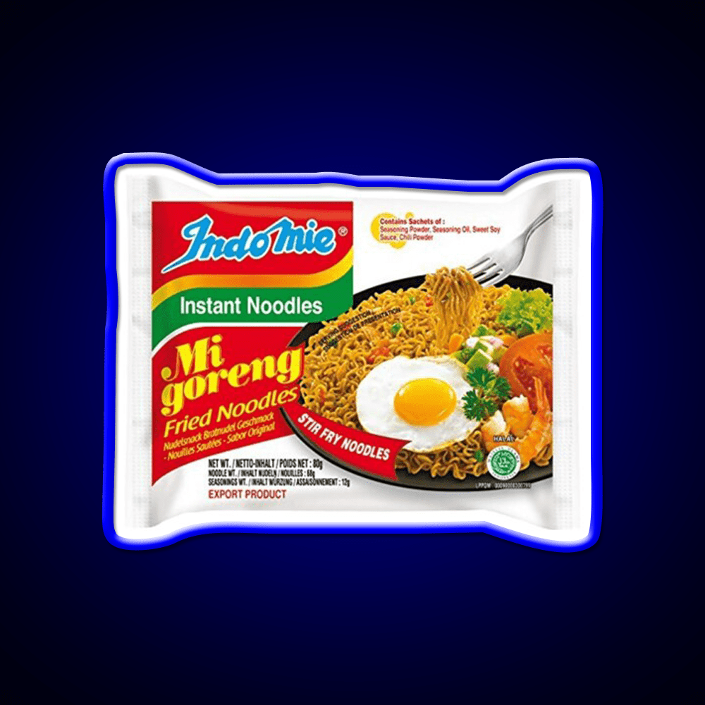 Indomie Original Flavour Fast Food Led Neon Sign For Burger Place Rgb Color - Shineneon