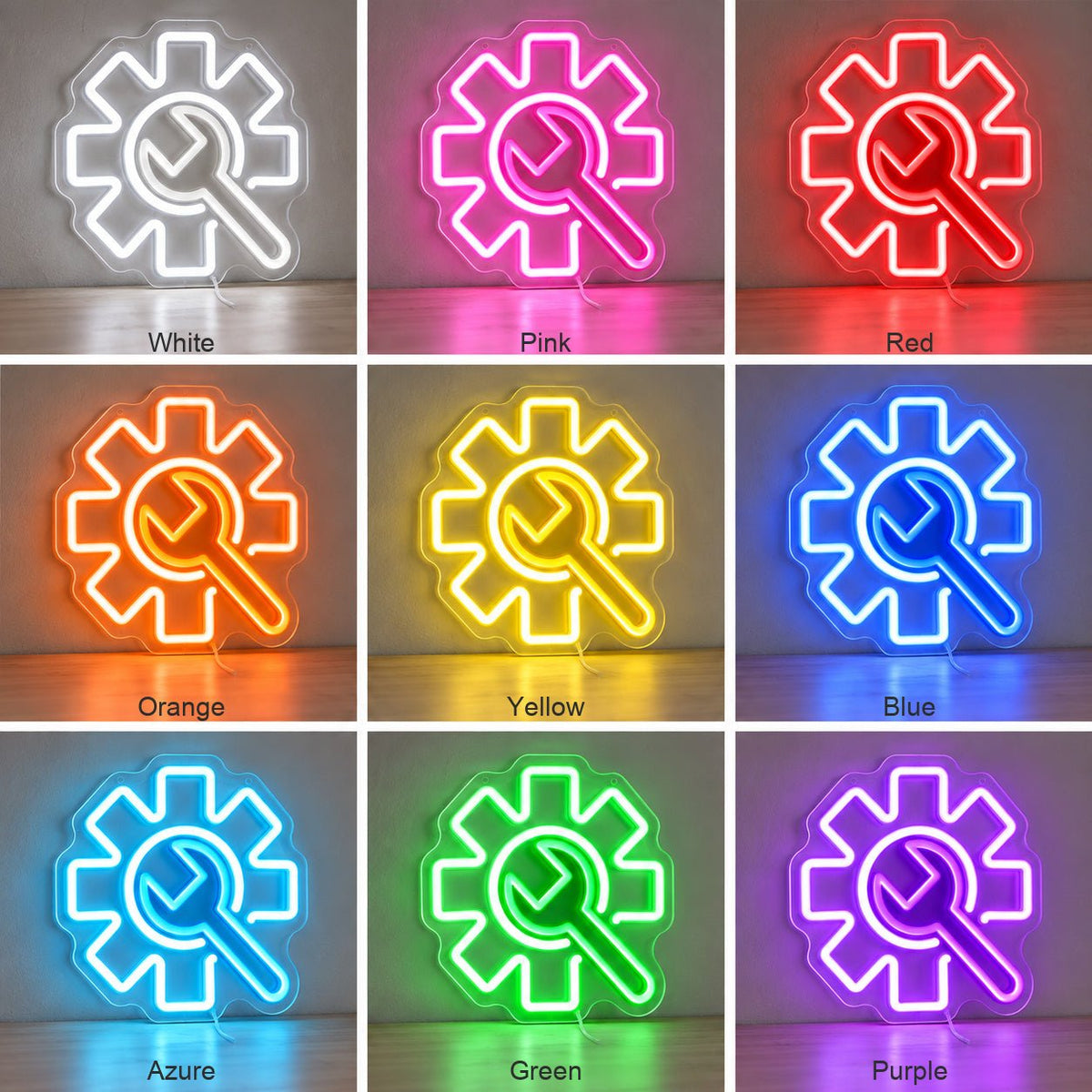 Industrial Gear LED Neon Sign - Shineneon